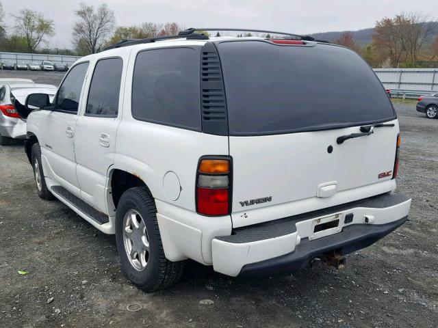 1GKEK63U24J173119 - 2004 GMC YUKON DENA WHITE photo 3