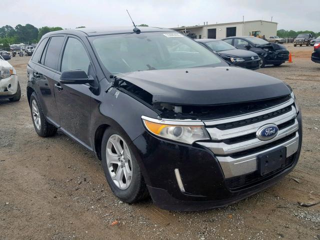 2FMDK4JC4CBA03784 - 2012 FORD EDGE SEL BLACK photo 1