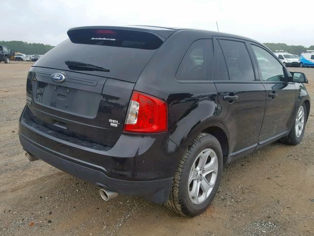 2FMDK4JC4CBA03784 - 2012 FORD EDGE SEL BLACK photo 4