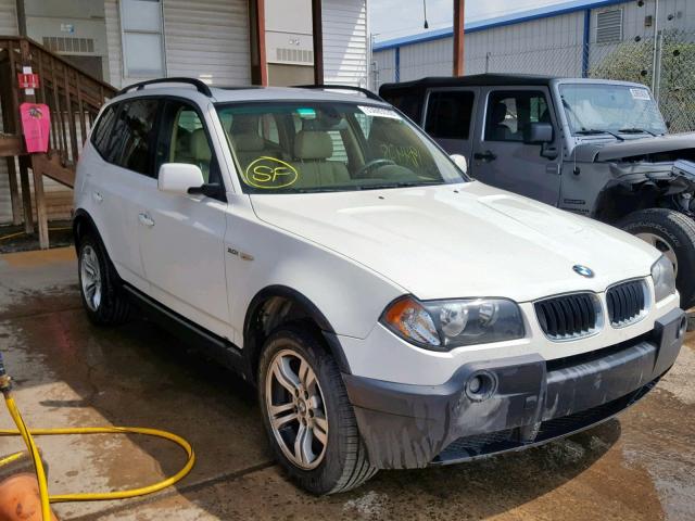 WBXPA934X5WD24193 - 2005 BMW X3 3.0I WHITE photo 1