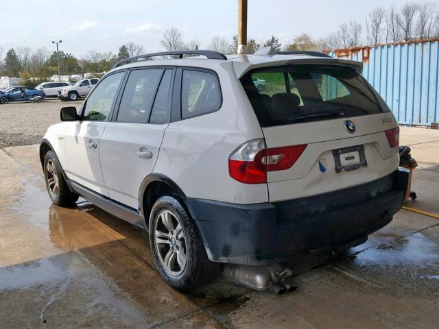 WBXPA934X5WD24193 - 2005 BMW X3 3.0I WHITE photo 3