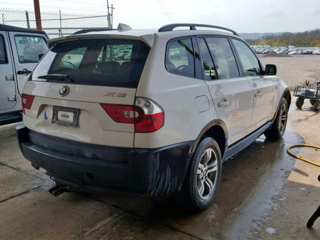 WBXPA934X5WD24193 - 2005 BMW X3 3.0I WHITE photo 4