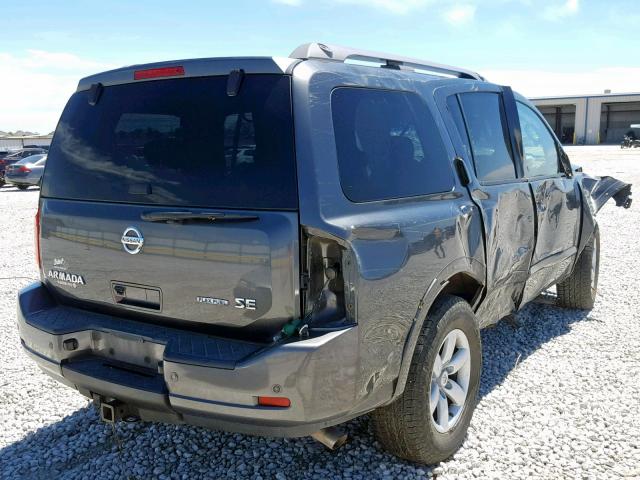 5N1BA0ND2AN611004 - 2010 NISSAN ARMADA SE GRAY photo 4