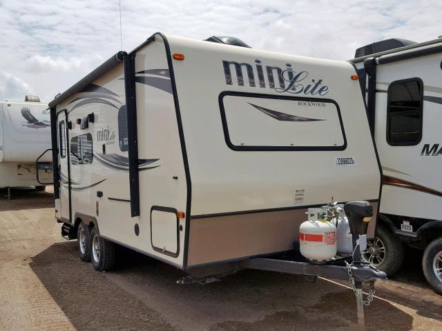 4X4TRLW28FD403880 - 2015 WILDWOOD MINI LITE TAN photo 1