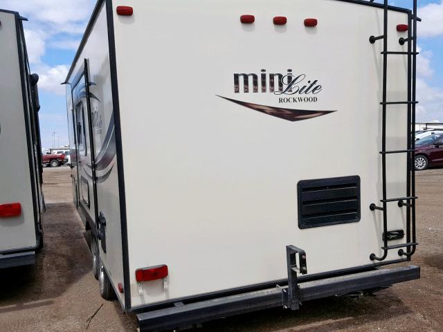 4X4TRLW28FD403880 - 2015 WILDWOOD MINI LITE TAN photo 3