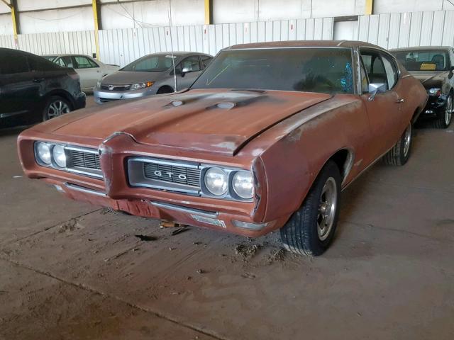 242378Z118508 - 1968 PONTIAC GTO ORANGE photo 2