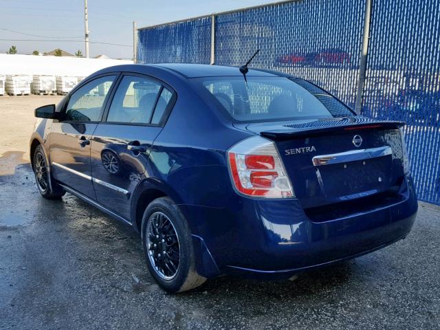 3N1AB6AP5BL685506 - 2011 NISSAN SENTRA 2.0 BLUE photo 3