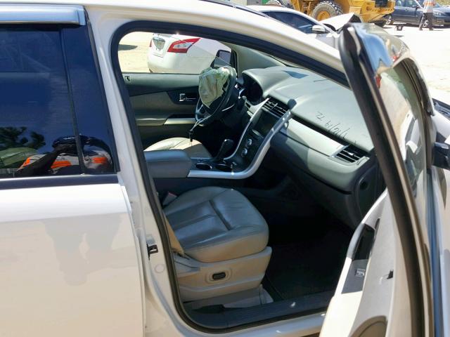 2FMDK3JC3DBB41327 - 2013 FORD EDGE SEL WHITE photo 5