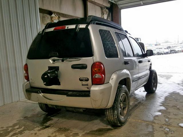 1J4GL38K64W228322 - 2004 JEEP LIBERTY RE SILVER photo 4