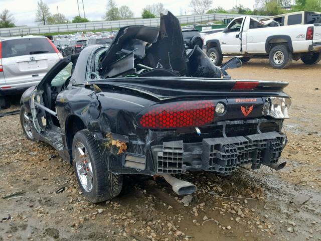 2G2FS22K412118751 - 2001 PONTIAC FIREBIRD BLACK photo 3