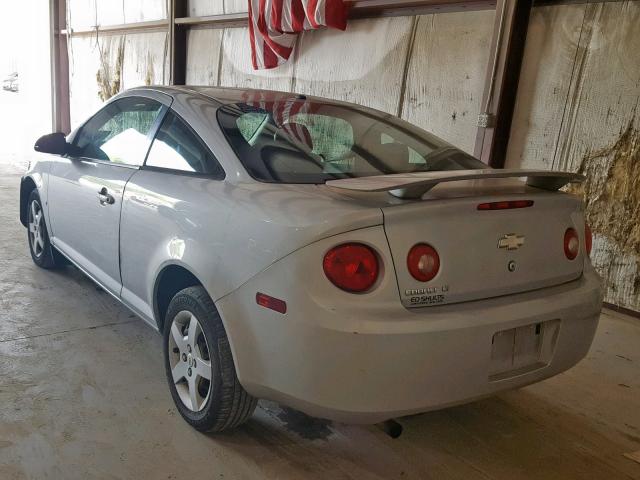 1G1AL18F987261245 - 2008 CHEVROLET COBALT LT SILVER photo 3