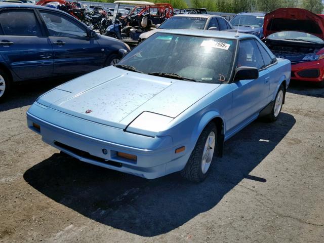 JT2AW15C6G0090401 - 1986 TOYOTA MR2 BLUE photo 2