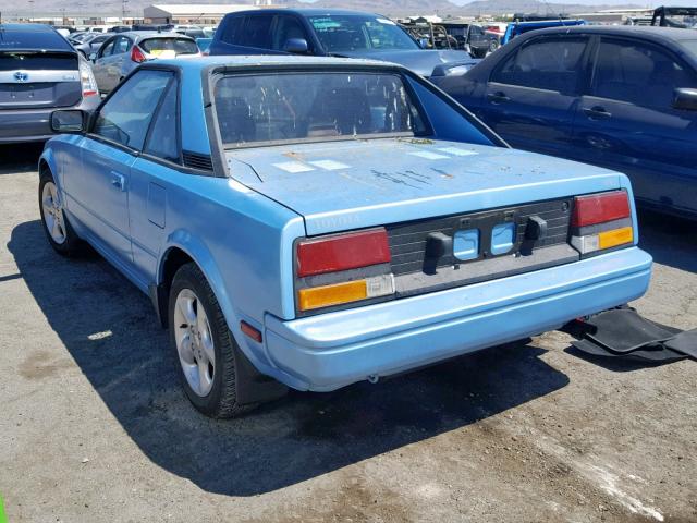 JT2AW15C6G0090401 - 1986 TOYOTA MR2 BLUE photo 3