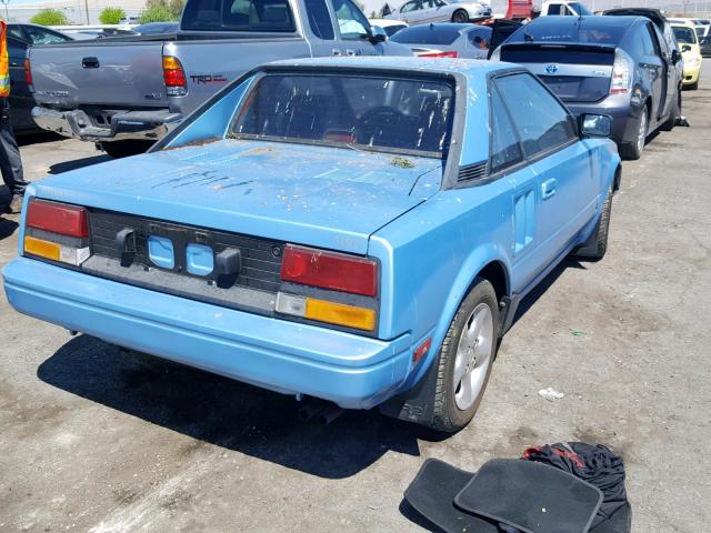 JT2AW15C6G0090401 - 1986 TOYOTA MR2 BLUE photo 4