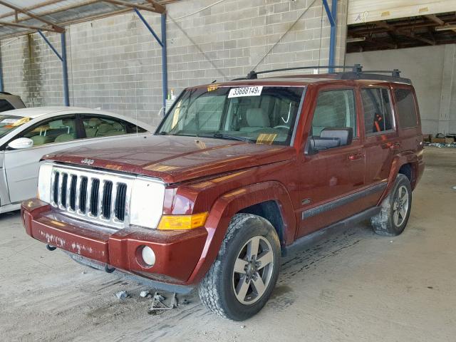 1J8HH48KX7C622759 - 2007 JEEP COMMANDER 红色 照片 2
