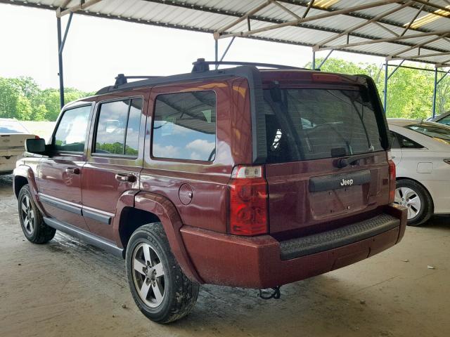 1J8HH48KX7C622759 - 2007 JEEP COMMANDER 红色 照片 3