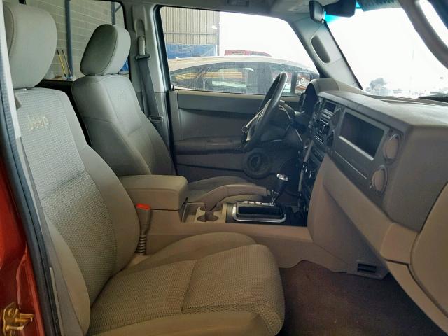 1J8HH48KX7C622759 - 2007 JEEP COMMANDER 红色 照片 5