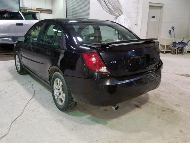 1G8AL52F24Z116015 - 2004 SATURN ION LEVEL BLACK photo 3