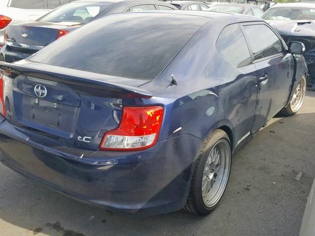 JTKJF5C77D3062615 - 2013 TOYOTA SCION TC ლურჯი ფოტო 4