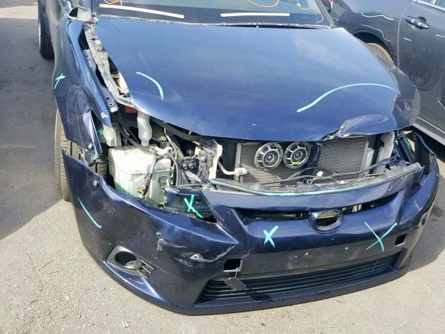 JTKJF5C77D3062615 - 2013 TOYOTA SCION TC ლურჯი ფოტო 9