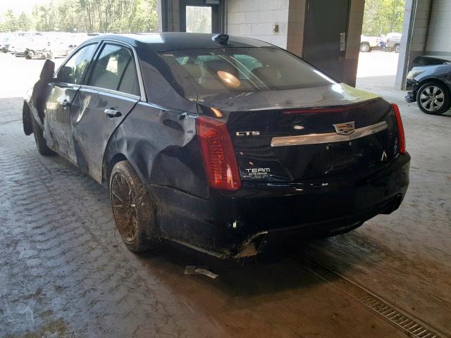 1G6AR5SX5H0130226 - 2017 CADILLAC CTS LUXURY BLACK photo 3