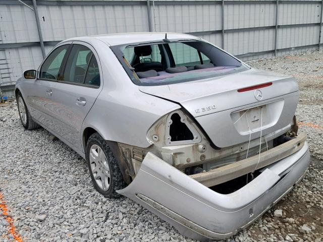 WDBUF56J96A743609 - 2006 MERCEDES-BENZ E 350 SILVER photo 3