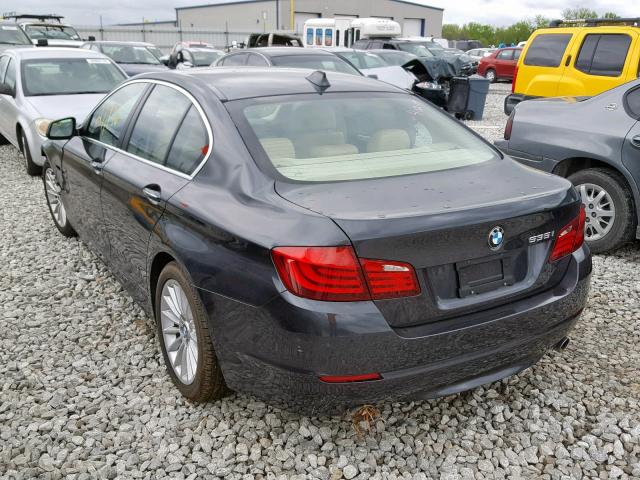 WBAFR7C51CC811208 - 2012 BMW 535 I CHARCOAL photo 3