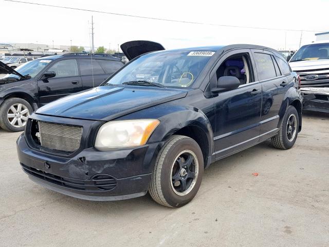 1B3JB28B87D503800 - 2007 DODGE CALIBER BLACK photo 2