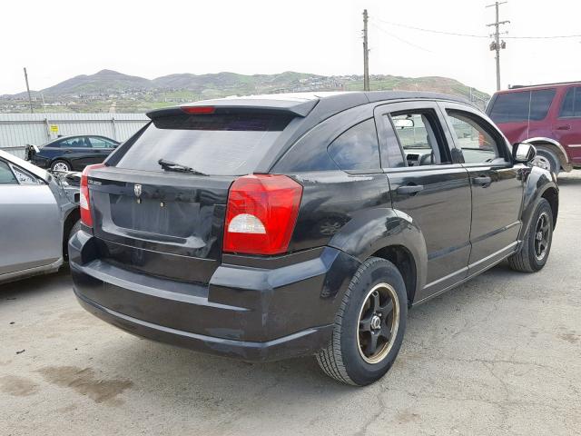 1B3JB28B87D503800 - 2007 DODGE CALIBER BLACK photo 4