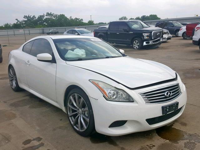 JN1CV6EK5AM100779 - 2010 INFINITI G37 BASE WHITE photo 1