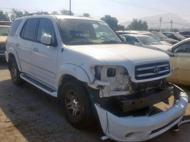 5TDZT38A43S160168 - 2003 TOYOTA SEQUOIA LI WHITE photo 1