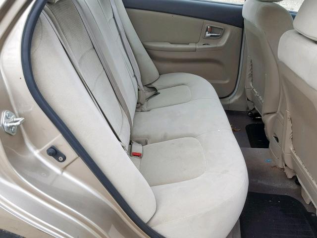 KNAFE122085491407 - 2008 KIA SPECTRA EX BEIGE photo 6