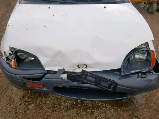 2C1MR2264T6747730 - 1996 GEO METRO BASE WHITE photo 7