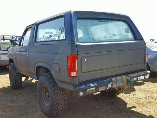 1FMDU15F6BLA01532 - 1981 FORD BRONCO U10 BLACK photo 3