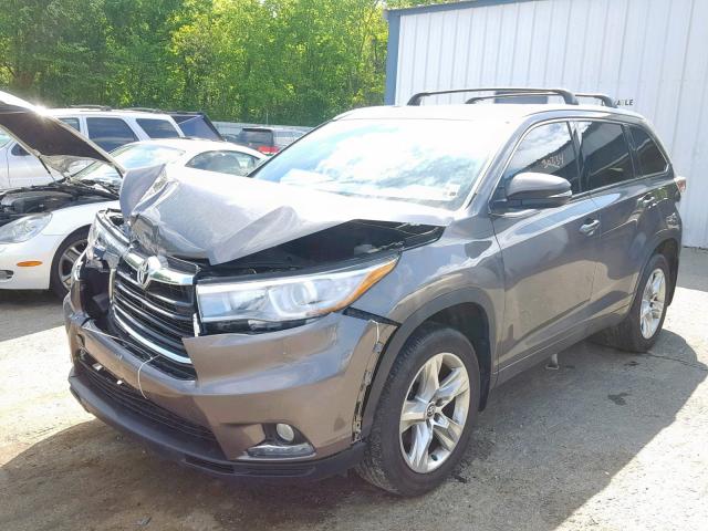 5TDYKRFHXGS175135 - 2016 TOYOTA HIGHLANDER TAN photo 2