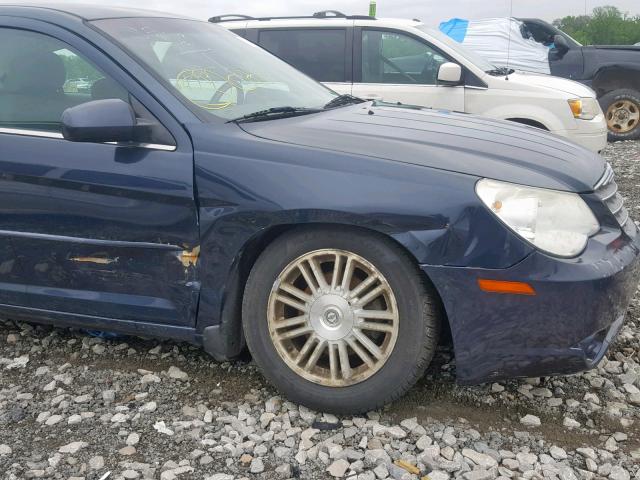 1C3LC56K07N533204 - 2007 CHRYSLER SEBRING TO BLUE photo 9