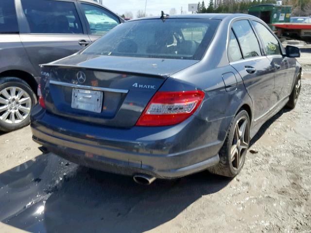 WDDGF8HB9BA497117 - 2011 MERCEDES-BENZ C 350 4MAT BLACK photo 4