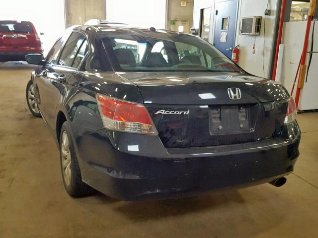 1HGCP26879A101174 - 2009 HONDA ACCORD EXL BLACK photo 3