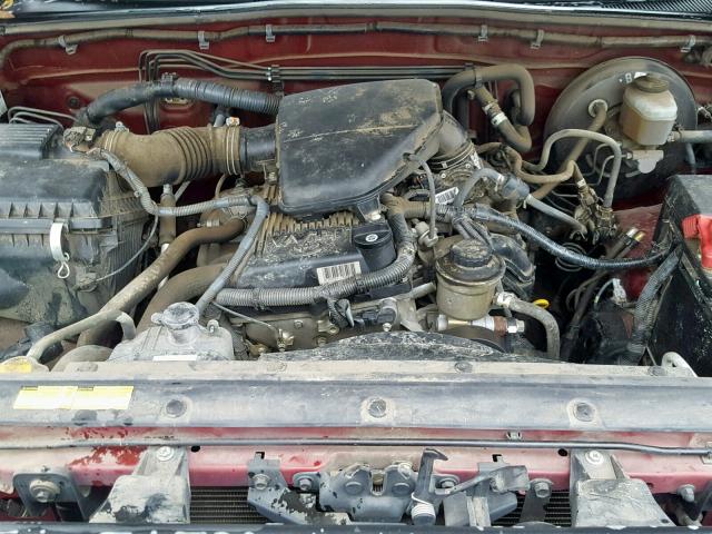 5TEPX42N56Z247209 - 2006 TOYOTA TACOMA MAROON photo 7