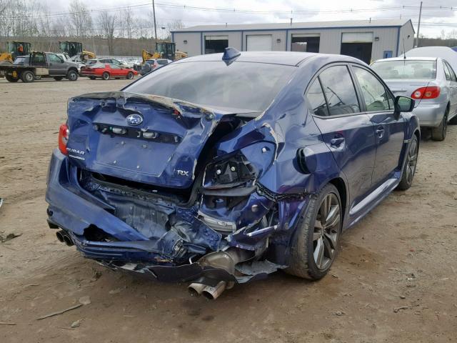 JF1VA1E60H9804477 - 2017 SUBARU WRX PREMIU BLUE photo 4