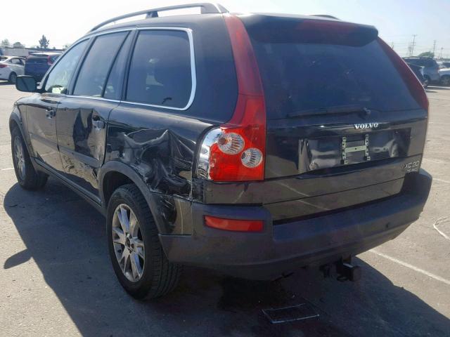 YV1CZ91H741082248 - 2004 VOLVO XC90 T6 BLACK photo 3