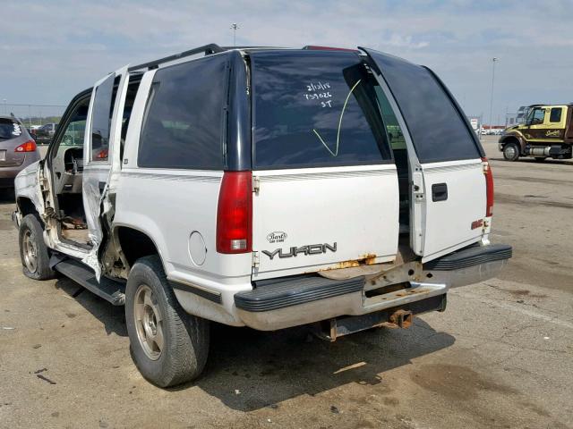 1GKEK13R7XJ759026 - 1999 GMC YUKON WHITE photo 3