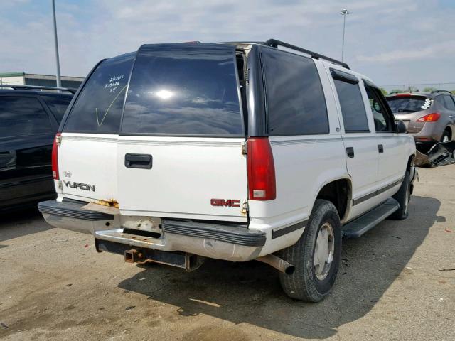 1GKEK13R7XJ759026 - 1999 GMC YUKON WHITE photo 4