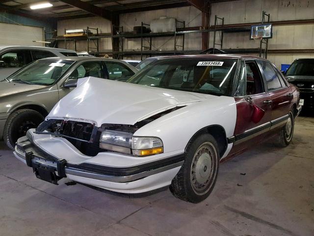 1G4HR52L9SH486711 - 1995 BUICK LESABRE LI MAROON photo 2