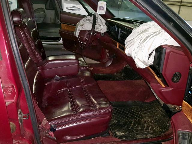 1G4HR52L9SH486711 - 1995 BUICK LESABRE LI MAROON photo 5