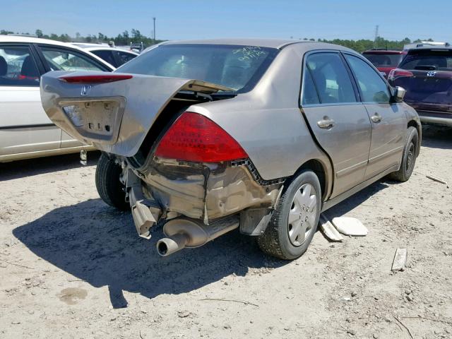 3HGCM56476G700547 - 2006 HONDA ACCORD LX GOLD photo 4