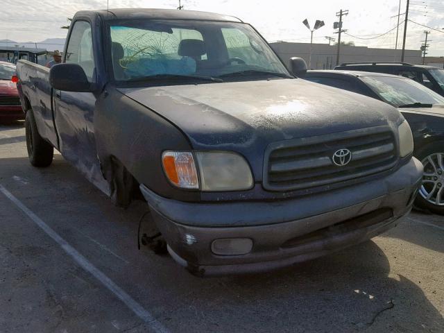 5TBJN3219YS097391 - 2000 TOYOTA TUNDRA BLUE photo 1