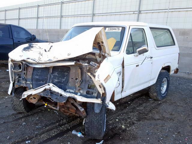 1FMDU15F9BLA45847 - 1981 FORD BRONCO U10 WHITE photo 2