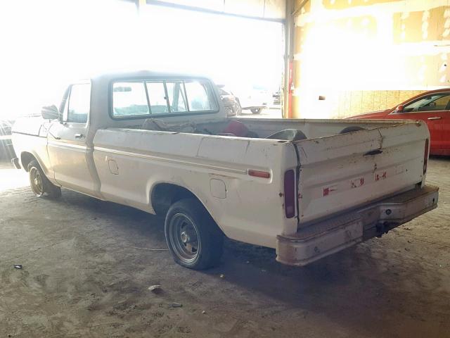 F15HL081077 - 1977 FORD F-150 WHITE photo 3