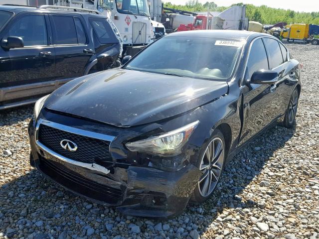 JN1BV7AP0EM670651 - 2014 INFINITI Q50 BASE BLACK photo 2